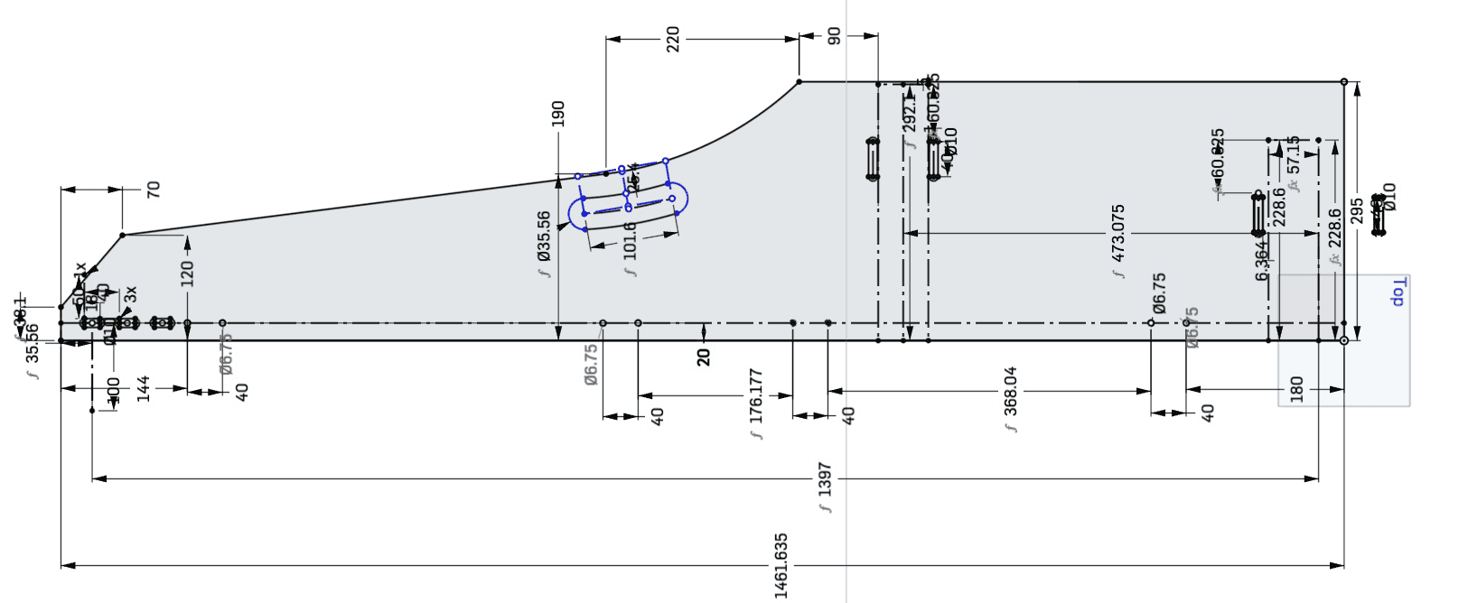 Rough top profile